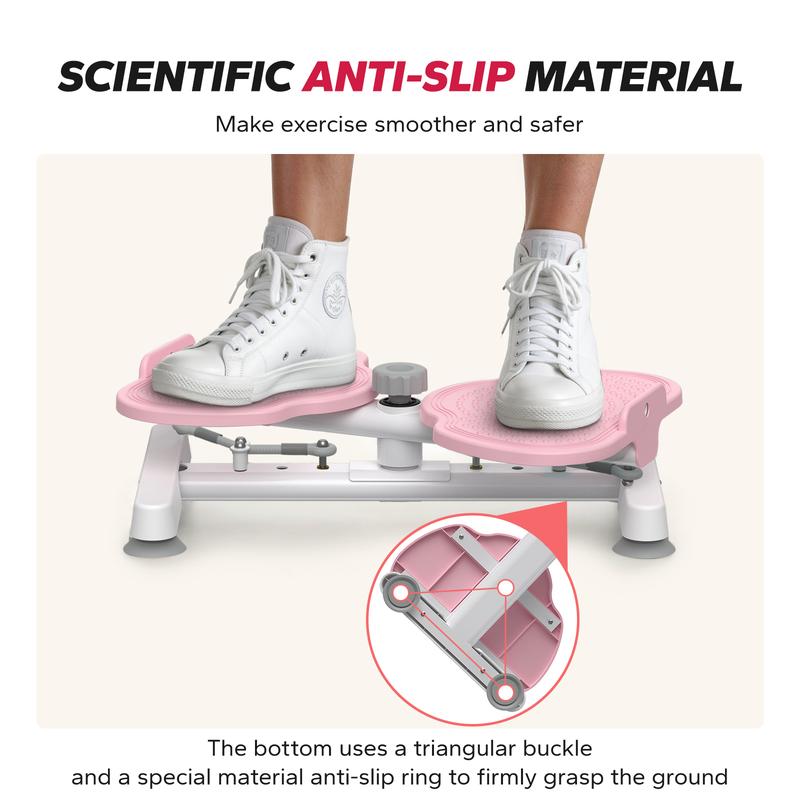 Waist Twist Machine Slim Waist and Toned Abs Waist Twister Can Stand with Feet Apart Double Non-slip No Noise Use Exercise Equipment Abdominal Roller Workout