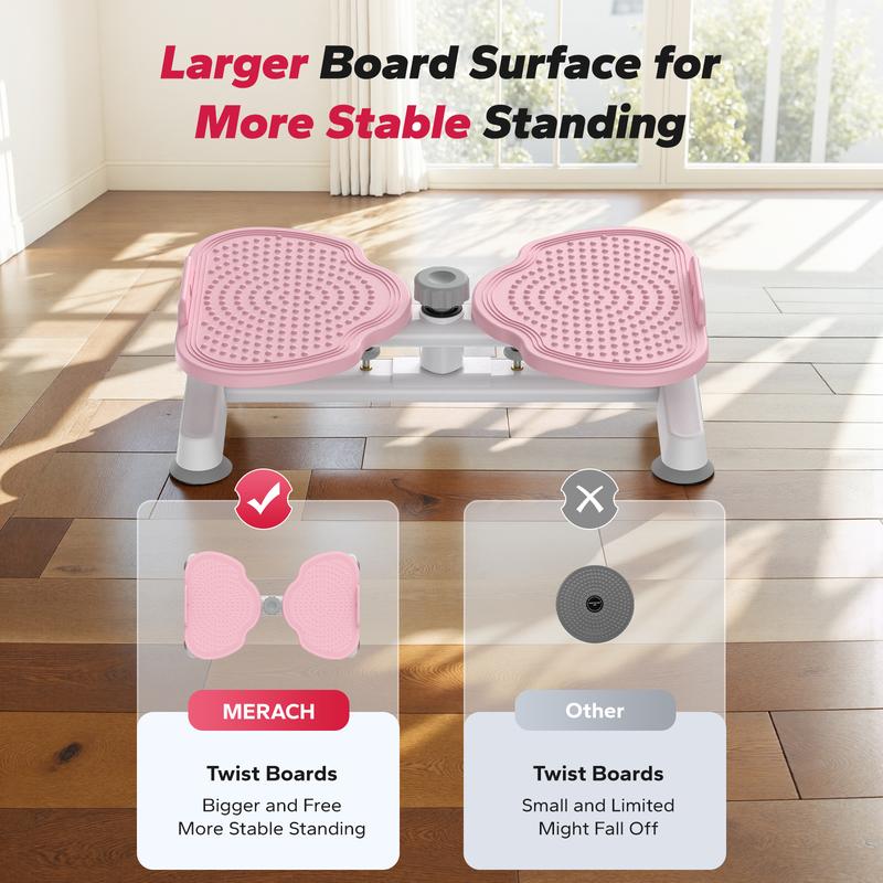 Waist Twist Machine Slim Waist and Toned Abs Waist Twister Can Stand with Feet Apart Double Non-slip No Noise Use Exercise Equipment Abdominal Roller Workout