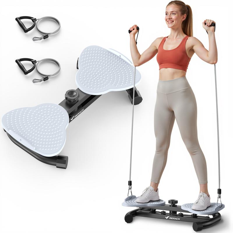 Waist Twist Machine Slim Waist and Toned Abs Waist Twister Can Stand with Feet Apart Double Non-slip No Noise Use Exercise Equipment Abdominal Roller Workout