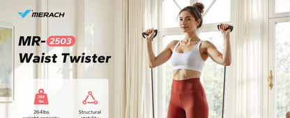 Waist Twist Machine Slim Waist and Toned Abs Waist Twister Can Stand with Feet Apart Double Non-slip No Noise Use Exercise Equipment Abdominal Roller Workout
