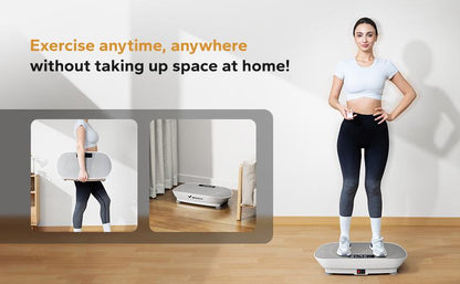 Vibration Plate Exercise Machine, Lymphatic Drainage Machine, Whole Body Workout Vibration Platform for Wellness and Fitness Home Gym Equipment