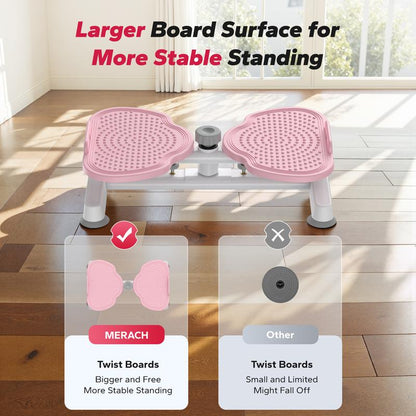 Waist Twist Machine Slim Waist and Toned Abs Waist Twister Can Stand with Feet Apart Double Non-slip No Noise Use Exercise Equipment Abdominal Roller Workout