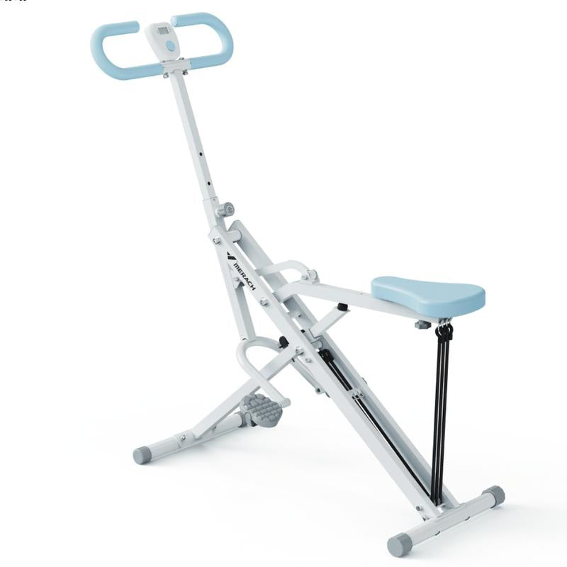 Squat Machine Glutes Workout Adjustable Resistance Foldable Exercise Equipment Leg Exercise Machine with 350lbs Weight Capacity for Women, Rowing Machine, dealsforyoudays